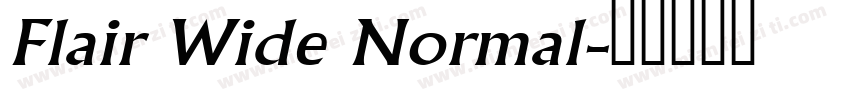 Flair Wide Normal字体转换